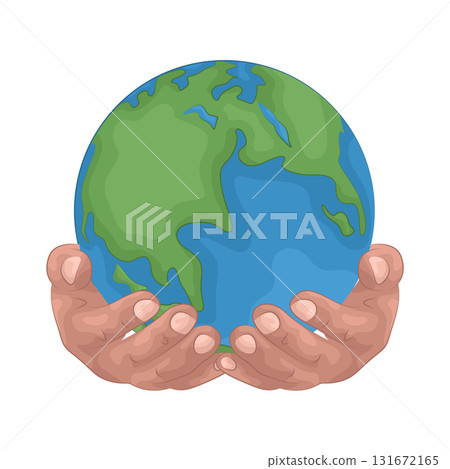 Illustration of save the earth  131672165
