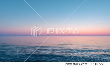 Silent sunset sea | A fantastic sky reflected on the water 131672208