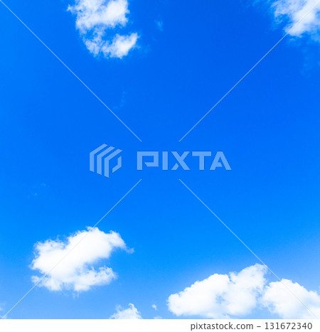 A simple landscape of a refreshing blue sky and white clouds A simple landscape of a refreshing blue sky and white clouds 131672340