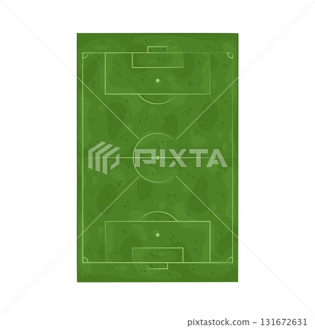 Illustration of soccer field 131672631