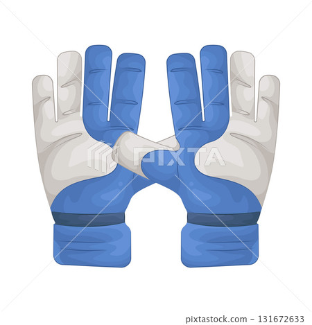 Illustration of goalkeeper gloves Illustration of goalkeeper gloves 131672633