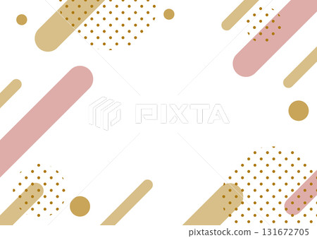 A pop background with scattered gold and pink rounded shapes A pop background with scattered gold and pink rounded shapes 131672705