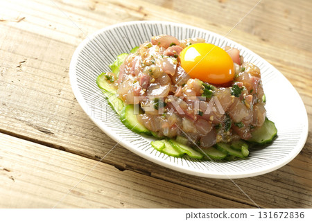 Spanish mackerel tartare Spanish mackerel tartare 131672836
