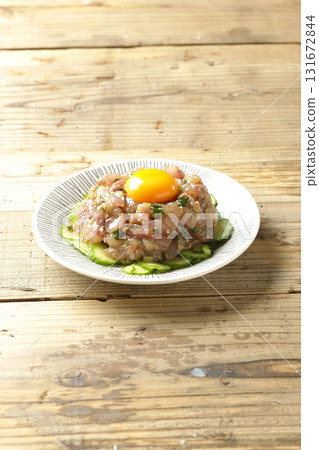 Spanish mackerel tartare Spanish mackerel tartare 131672844