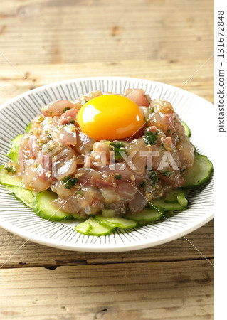 Spanish mackerel tartare Spanish mackerel tartare 131672848