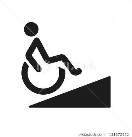 Wheelchair Accessibility Ramp Solid Icon. Disability Access, Mobility Assistance, And Inclusive Design Silhouette Symbol. Barrier-Free Environment. Isolated Vector Illustration Wheelchair Accessibility Ramp Solid Icon. Disability Access, Mobility Assistance, And Inclusive Design Silhouette Symbol. Barrier-Free Environment. Isolated Vector Illustration 131672922