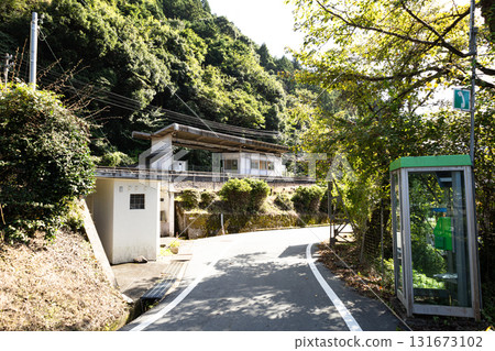 A view of Hase Station on the Bantan Line in Kamikawa Town, Hyogo Prefecture 131673102