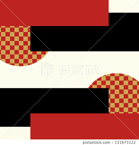 Geometric design patterns to brighten up New Year's and Japanese events Geometric design patterns to brighten up New Year's and Japanese events 131673122