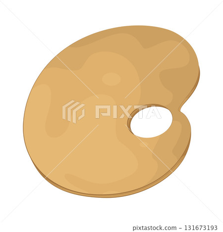 Illustration of paint palette  131673193
