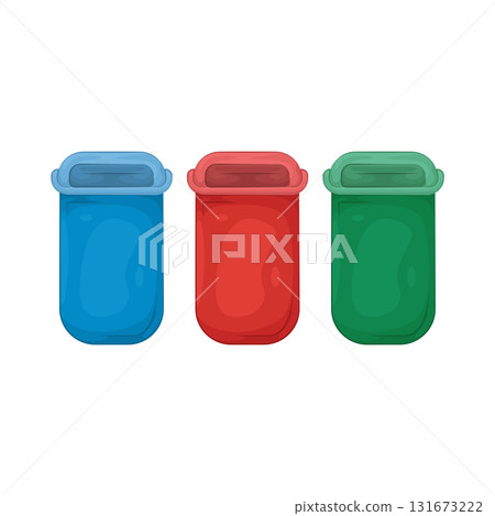 Illustration of trash bin  131673222