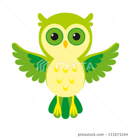 A pixel art owl with green eyes and yellow feathers flies gracefully A pixel art owl with green eyes and yellow feathers flies gracefully 131673284