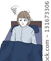 Illustration material: insomnia, woman 131673306