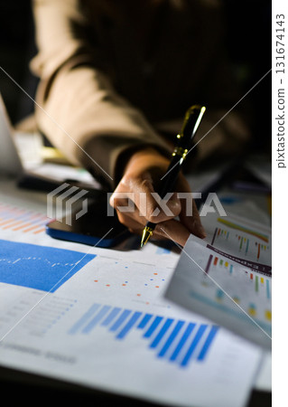 business people in meeting discussing plans together 131674143