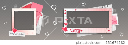 Social media frame templates with love theme 131674282