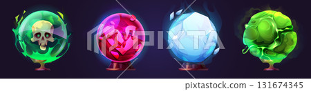 Magic fortune telling ball set 131674345