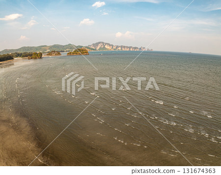 Aerial view sea landscape nature background Aerial view sea landscape nature background 131674363