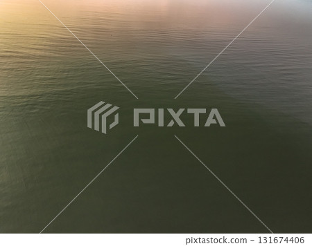 Aerial top view sea waves surface nature background Aerial top view sea waves surface nature background 131674406