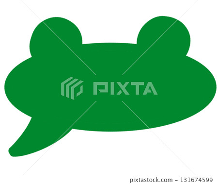 Speech bubble frog simple Speech bubble frog simple 131674599