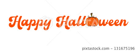 happy halloween retro groovy aesthetic sticker design isolated on white background. Happy halloween text motto sticker, tag, retro label, banner, ribbon, label png with quote. Halloween text banner happy halloween retro groovy aesthetic sticker design isolated on white background. Happy halloween text motto sticker, tag, retro label, banner, ribbon, label png with quote. Halloween text banner 131675196