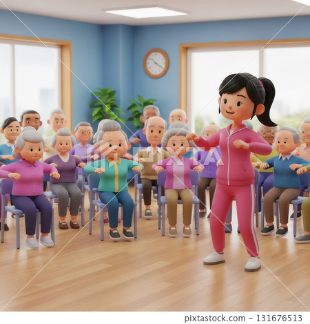 日本女性護工在安養院教功 131676513