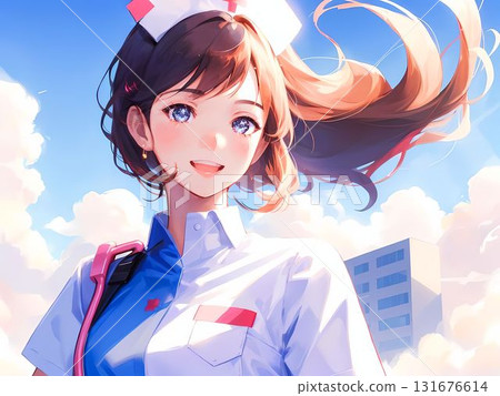Nurse with a hopeful expression 2 131676614