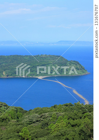 Chirin Island and Chiririn Road as seen from Mt. Uomi Chirin Island and Chiririn Road as seen from Mt. Uomi 131676707