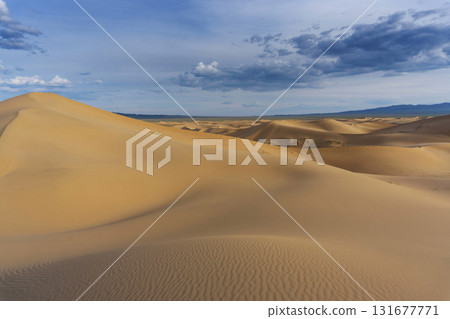 Landscape in desert at sunset 131677771