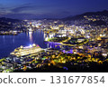 Nagasaki's beautiful night view, recognized as one of the world's new top three night views (Mt. Nabekanmuri, Nagasaki City, Nagasaki Prefecture) 131677854