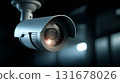 Big data system: security camera motion detection recognizes, identifies people. Facial recognition technology scan, detect people face for identification in crowded places. 131678026