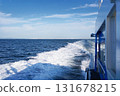The wake of a high-speed ferry heading from Isshiki Port to Sakushima Island 131678215