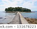 A beautiful composition created by the road to Tsutsushima, Sakushima Island, Aichi Prefecture 131678223