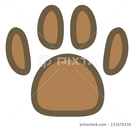 Paw ball icon illustration 131678330