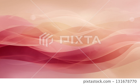 Elegant pink and rose-colored abstract background | Soft ripples create a feminine impression 131678770