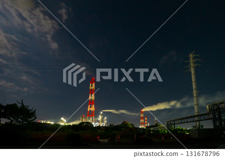 鹿島臨海工業區及工廠夜景 131678796