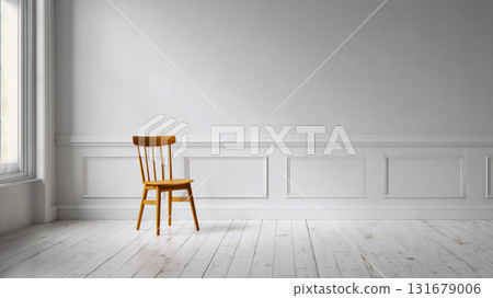 A bright and orderly space reminiscent of Scandinavian style 131679006