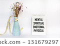 Mental Spiritual Emotional Physical, written on a notebook 131679297