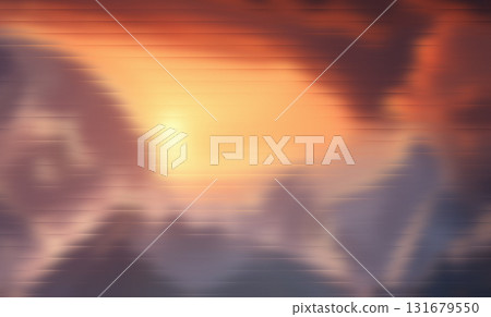 Sunset Blur Scene Abstract Orange Yellow Gradient Silhouette Art Sunset Blur Scene Abstract Orange Yellow Gradient Silhouette Art 131679550