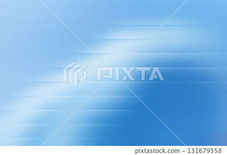 Blue Wave Gradient Abstract Curved Horizontal Motion Texture Art 131679558