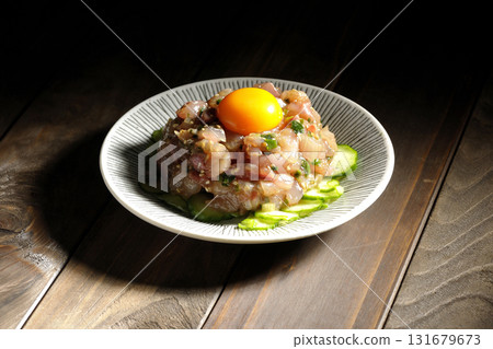 Spanish mackerel tartare Spanish mackerel tartare 131679673