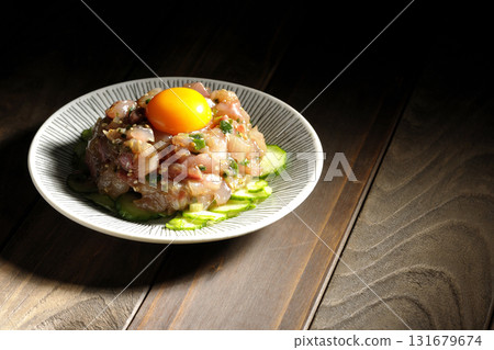 Spanish mackerel tartare Spanish mackerel tartare 131679674