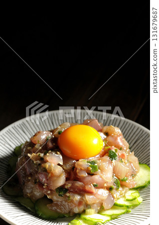 Spanish mackerel tartare Spanish mackerel tartare 131679687