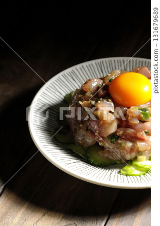 Spanish mackerel tartare Spanish mackerel tartare 131679689