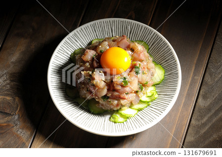 Spanish mackerel tartare Spanish mackerel tartare 131679691