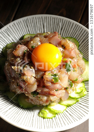 Spanish mackerel tartare Spanish mackerel tartare 131679697