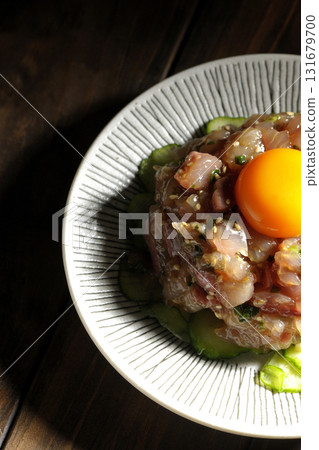 Spanish mackerel tartare 131679700