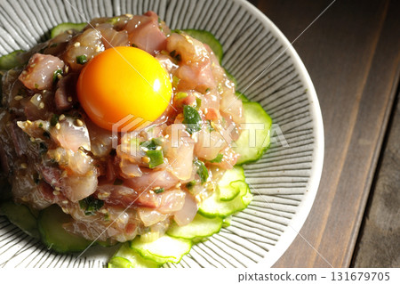 Spanish mackerel tartare Spanish mackerel tartare 131679705