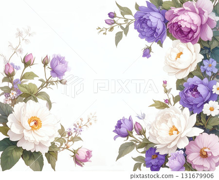 別緻而美麗的花卉背景 131679906