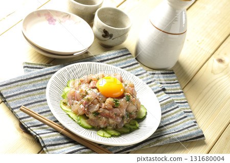 Spanish mackerel tartare and sake 131680004
