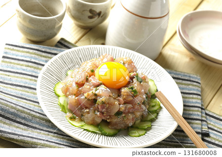 Spanish mackerel tartare and sake Spanish mackerel tartare and sake 131680008
