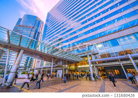 Tokyo cityscape in Japan, including Shinagawa Station and office buildings Tokyo cityscape in Japan, including Shinagawa Station and office buildings 131680426